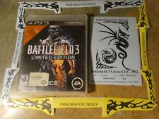 Battlefield 3 - Limited Edition (Sony PlayStation 3 PS3, 2011) Disc Mint/Perfect