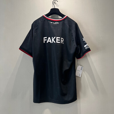 T1 UNIFORM LCK2025 FAKER ジャージ 黒 2025 T1 Uniform Jersey Marking Ver League of Legends Korea