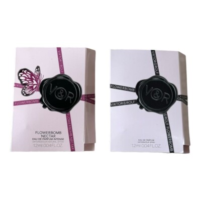 Flowerbomb Nectar By Viktor & Rolf Eau De Parfum 1.2ml/0.04oz.x2= 2.4ml