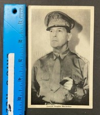 1942 WWII GENERAL DOUGLAS MAC ARTHUR B&W MILITARY POST CARD USED 51222C