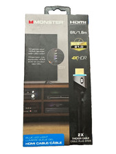 Monster 6ft UHD LED Blue light HDMI Cable