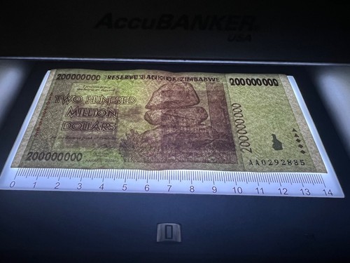 10x Zimbabwe 200 Million Dollar Bill Banknote Paper Money Currency -Pre Trillion - Picture 4 of 4
