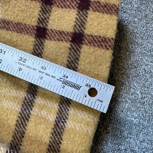 Vintage Calvin Klein Wool Trench Coat "Weathered American Classic" Yellow 70s - Picture 4 of 9