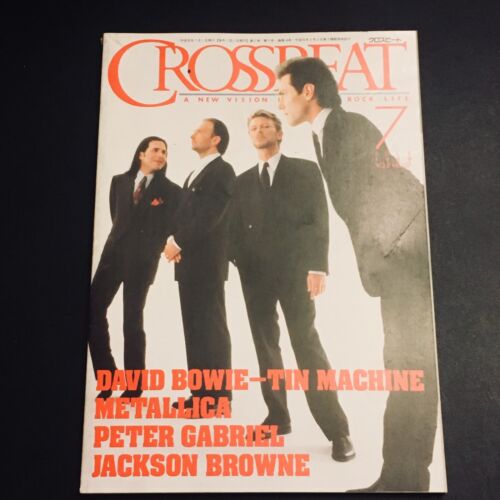 DAVID BOWIE METALLICA JAPAN MUSIC MAGAZINE CROSSBEAT ROCK V2N7 JULY 1989  - Picture 1 of 1