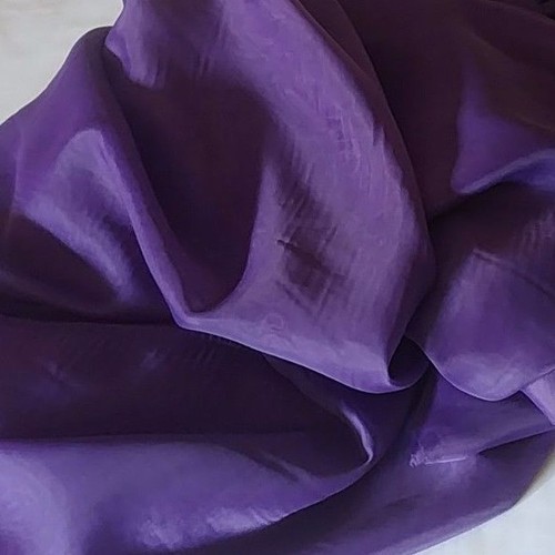 Purple sheer Voile 116" wide for wedding party decoration backdrop, free swatch - Picture 5 of 6