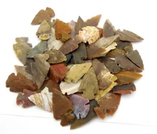 200 PCS LOT OF ARROWHEADS SPEARHEAD BOW POINTS HUNTING FLINT STONE COLLECTION