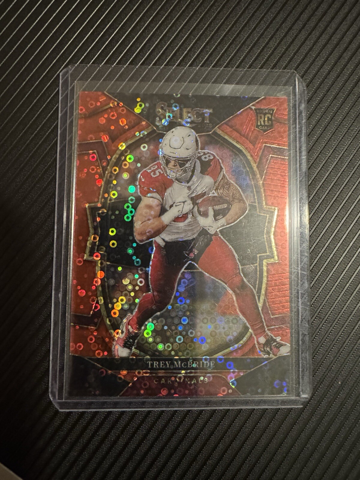 2022 Panini Select Trey McBride Concourse Red Disco Prizm 23/49 #11 RC