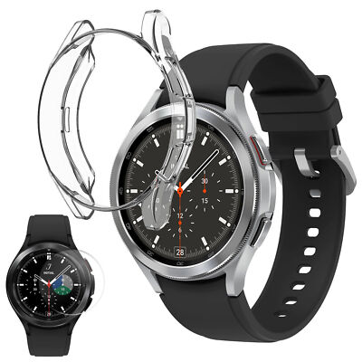 For Samsung Galaxy Watch 4 Classic 42/46mm,4 40/44mm Watch Band Wrist Strap/Case