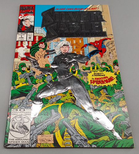 Silver Sable & The Wild Pack Lot #1 2 3 4 Marvel Comics #1 Signed Steven Butler - Picture 4 of 12
