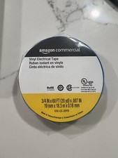 Amazon Commercial Vinyl Electrical Tape color coding, 3/4 in x 60 ft Blue 20yrds