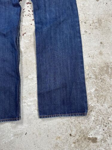 RARE Adidas Conductor Selvedge Navy Denim Pants Jeans y2k - Picture 4 of 18