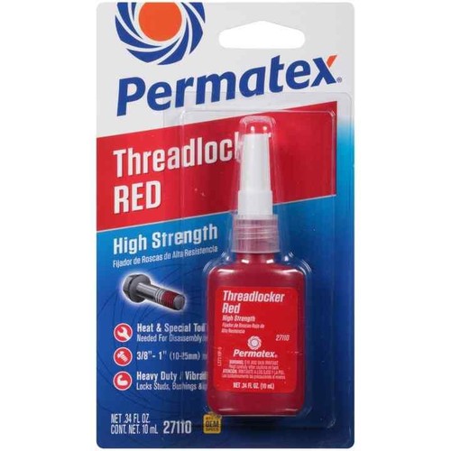 Threadlock High Strength Fast Acting Nut & Bolt Thread Lock Sealant - 10ml