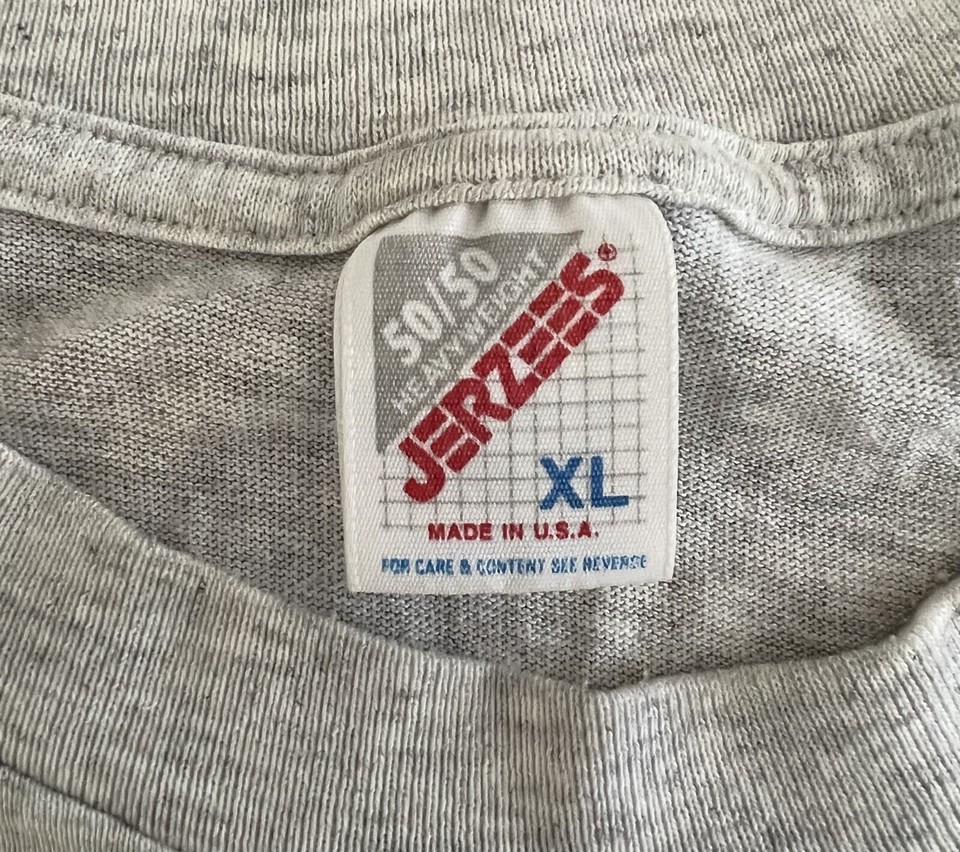 VTG Running TShirt 1993 Bloom Day Spokane WA Gray Single Stitch Hanes