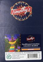 Timothy`s World Coffee Decaf Colombian K-cup Coffee (48 Count) , New, Free Shipp on sale Timothy`s World Coffee Decaf Colombian K-cup Coffee (48 Count) , New, Free Shipp on sale