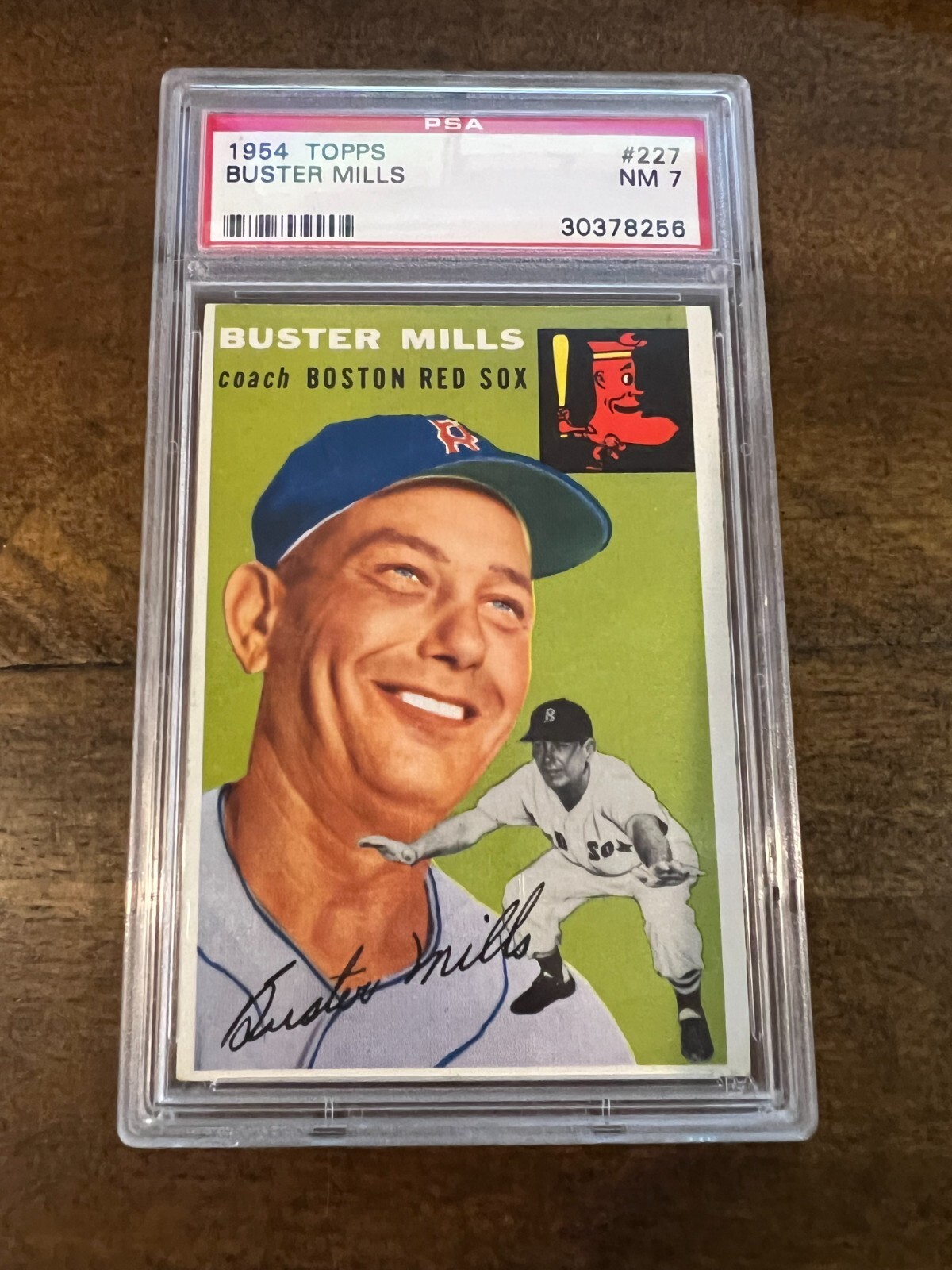 1954 Topps Buster Mills PSA 7 #227