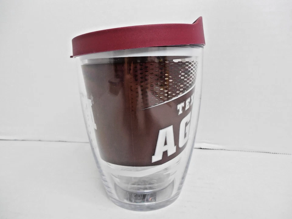 Vaso aislante Tervis Texas A&M con envoltura y tapa taza de 16 oz - Tritan transparente Foto 3 de 4