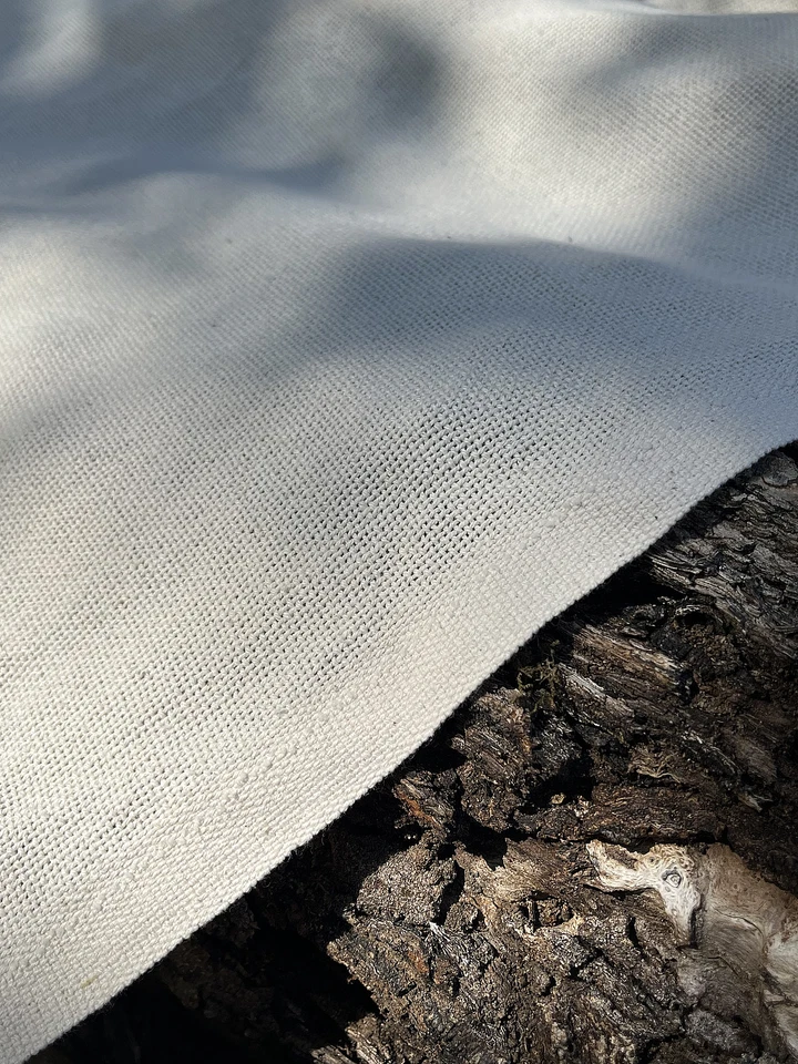 Heavy Weight Organic Cotton Open Weave Fabric By 2 Yards,Undyed, Wide Width - Image 3 of 4