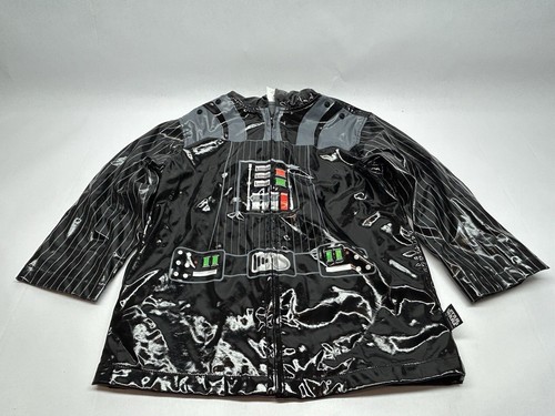 QUALITY DISNEY STORE DELUXE STAR WARS DARTH VADER HOODED RAINCOAT SZ 4 NO CAPE