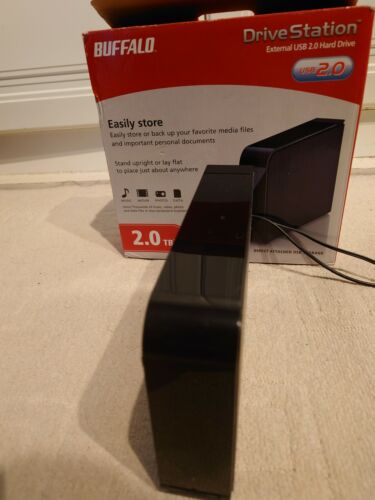 Disco duro externo Buffalo DriveStation 2 TB USB 2.0 almacenamiento con conexión directa - Imagen 1 de 2