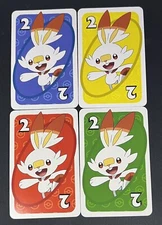 Scorbunny #2 Pokemon Japanese UNO Mattel Card 4 Color Set GNH17 2022