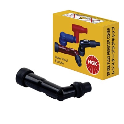 NGK EBONITE WINKEL KERZENROHR (102) SCHWARZ (NR. 8062)