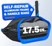 Pool Skimmer Net, Pool Net for Cleaning, Large Deep Pool Leaf Rake Replacement N