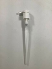 8" Clear Plastic Hair Care Pump Dispenser NEW 