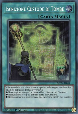 Yu gi oh DEU Secret Rare mp24-it064 Inschrift Grabwächter