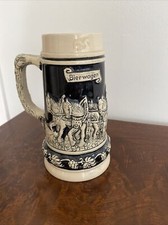 Bierkrug Cornelius Westerwald Steinzeug Keramik mit Reliev Bierwagen W228