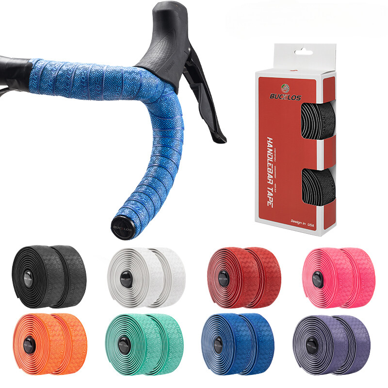 Bike Handlebar Bands Shock Bicycle Tape with Handlebar End Plugs Anti-Vibration