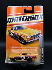 Matchbox 1969 Volvo P1800s Orange Heritage racing, sealed long card.