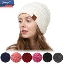 Women Knit Baggy Beanie Hat Winter Ski Slouchy Skull Cap Spring Warm Winter US