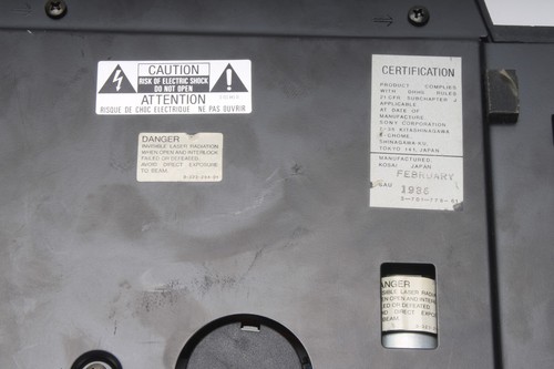 Sony CDP-7F Top Loader CD Player - Picture 8 of 9