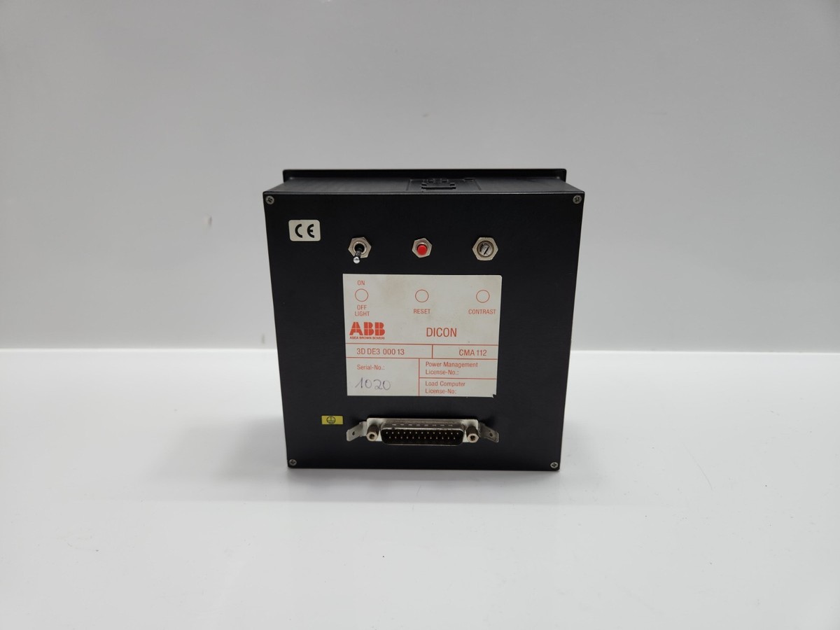 ABB DICON CMA 112 DIESEL CONTROL UNIT SET 3D DE3 000 13 CMA