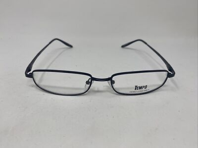 TEMPO MM9009 9009 BLACK M2 55/17/140 FLEX HINGE EYEGLASSES METAL FRAME YM48