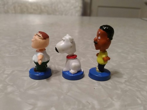 Family Guy mini bobbleheads. Peter, Brian and Cleveland. 2005 Fox. - Picture 2 of 5