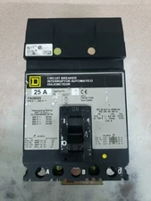 Square D FA36025 25A Circuit Breaker DAMAGED LABEL