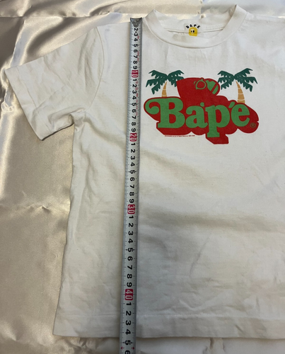 A Bathing Ape Bape kids short sleeve T-shirt 120 approx. 6T white cotton Japan - Picture 16 of 22