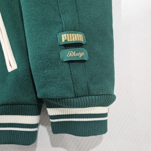 NEW Puma x Rhuigi Varsity Jacket Evergreen Men’s Size Small - Picture 10 of 15