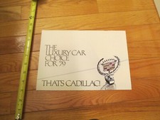 Cadillac 1979 Luxury Car Catalog Automobile D...