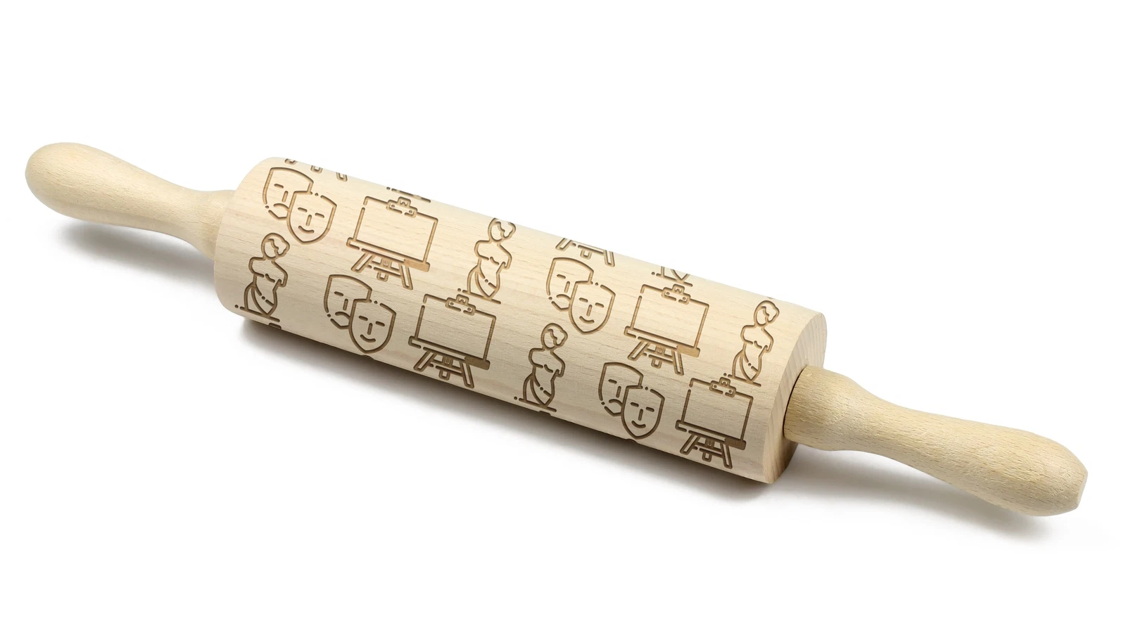 Arts Rolling Pin Art-Dog