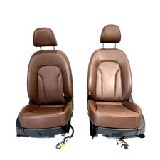 2015-2018 Audi Q3 S-line Front Right Left Side Seats Leather Brown Set Oem 2015-2018 Audi Q3 S-line Front Right Left Side Seats Leather Brown Set Oem