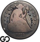 1872-S Seated Liberty Dollar, Cool Orgon Counterstamp From Same Year — photo 1