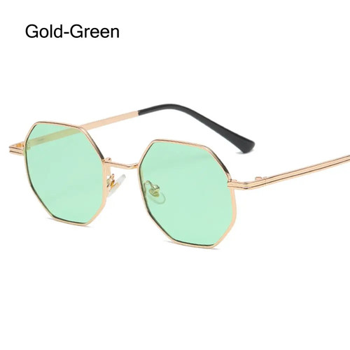 Retro Quadratische Sonnenbrille Herren Damen Mode Kleines Gestell Polygon Sonnenbrille Metall - Bild 31 von 47