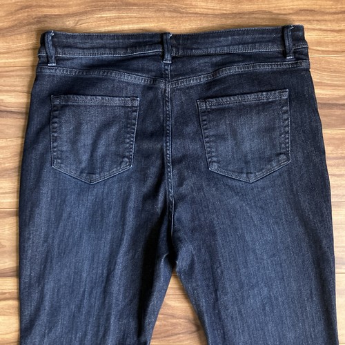 J Jill Jeans Damen 16p blau hoher Bund gerade dunkle Waschung Denim Hose - Bild 4 von 12