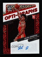 2021-22 Panini Donruss Optic Opti-Graphs Choice Prizm Jalen Johnson Auto 0c3