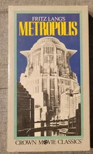 Fritz Lang's METROPOLIS, Crown Movie Classics, VHS B & W