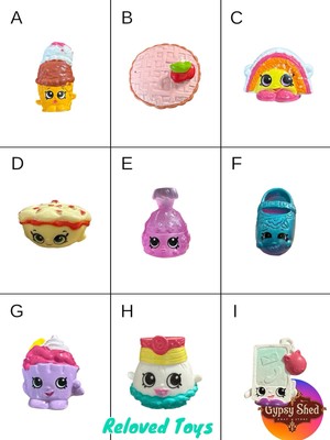 9 Shopkins Season 1,3,4,8 Smarty Phone Penelopy Pleatz Shanghai Shoe Bagel Bite