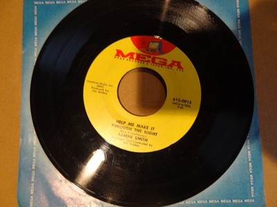 SAMMI SMITH Help Me Make It Through The Night 45 RPM 7'' Record 1971  EX Mega lbl
