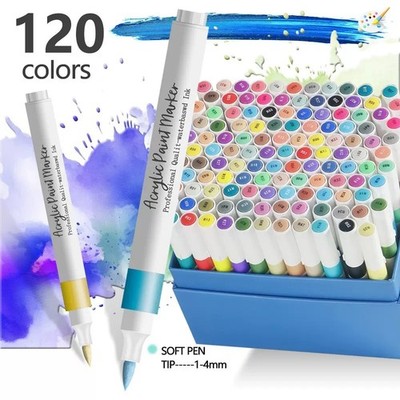 120 Acrylfarbstifte Marker Buntstifte Malstifte Stein Porzellan wasserfest